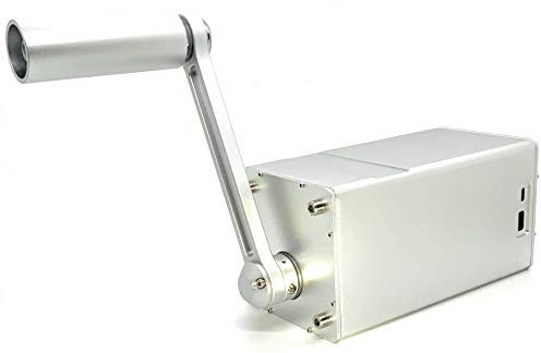 Powerhouse 60+ Watt Hand-Crank Generator Fast Charger - USB-C Power Delivery (PD) - Phone, Laptop Backup Power for Emergency, Outage, Camping, Off-Grid