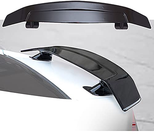 HEWXWX Universal GT Racing Sport Sedan Spoiler - 133cm Rear Trunk Boot Ducktail Lip Wings, Car Paste Install - Black