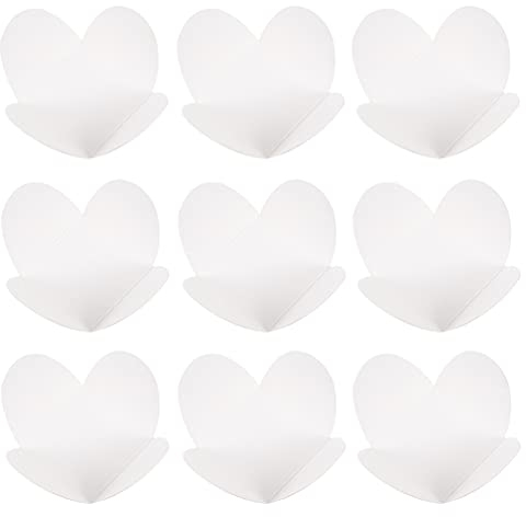 200 StüCk Quadratische TrüFfel-Schokoladenbecher aus Kraftpapier, Pappe, BackföRmchen, Perfekt für Muffins, oder Mini-Snacks (Weiß)