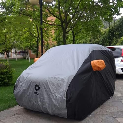 CANLAY Auto Abdeckung - Vollständig wasserdicht, Kratzfest, strapazierfähige Auto Abdeckung mit UV Schutz für Smart Fortwo Forfour 451 453