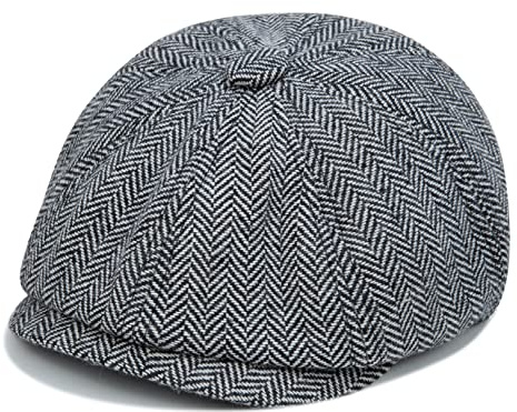 Foruhoo Baby Kinder Schiebermütze Tweed, Jungen Mütze Flat Cap Newsboy Gatsby Kapppe