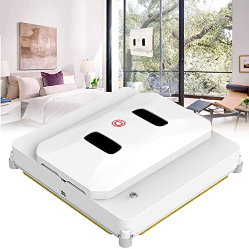 XDLYWUZIQ Robot limpiacristales, limpiacristales magnético, limpiacristales eléctrico con Mando a Distancia, 2800 Pa Robot de Ajuste de Potencia de succión para Interiores y Exteriores