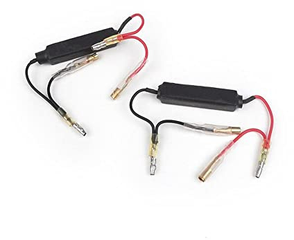 BGM Vorwiderstand-Set für LED-Blinker, 10 W Universal, kompatibel mit Vespa | 2-teiliges 10W Set, parallel in Blinkerkabel; senkt Taktung bei LED-Blinkern, kompatibel mit Scooter, Roller, Mofa, Lambretta