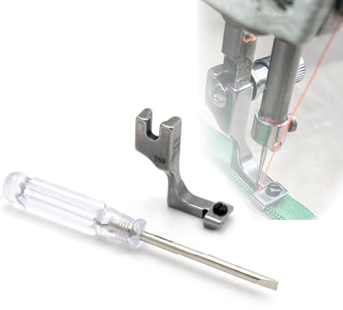 YICBOR Adjustable Invisible Zipper Foot Presser Foot #T69 with 1pcs Free Screwdriver | Compatible with High Shank Sewing Machines