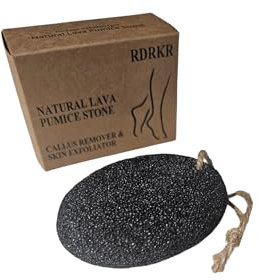 RDRKR Pietra pomice per piedi e mani, pietra lavica naturale per rimuovere calli, esfoliazione del piede, scrub per mani, strumento per pedicure, rimozione della pelle secca, promuovere la salute dei
