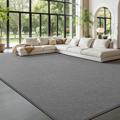 Area Rugs for Living Room Bedroom, 4 x 6 Ft Non-Slip Modern Area Rug, Soft Thickened Memory Foam Rug, Comfy Minimalist Indoor Carpet for Boys Girls Room Nursery Dorm Home Decor, Grey