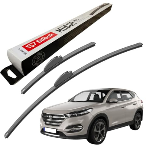 Silbak Windscreen Wipers, for HYUNDAI TUCSON (06/2015-12/2020) Wiper Blades, 650mm/400mm