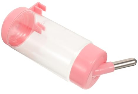 Gatuida 400ML Suspendable PET Water Bottle for Dogs Cats and Small Animals – Leakproof Design for Hamsters Rabbits and Guinea Pigs (Pink)