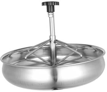 SOIMISS Thickened Stainless Steel Pig Feeding Trough with Unique Compartments for Livestock Farm Use Rust-resistant Dry and Wet Food Feeder Bowl Easy to Clean Silver Trough Suitable for