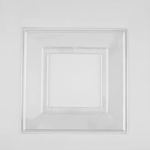 Cambridge Lifestyles ® 2X Crystal Clear Finger Plate for 1 Gang Socket Surround Single Light Switch Protection Cover Prevents Marks Easy Clean Durable Paintable Pack of 2