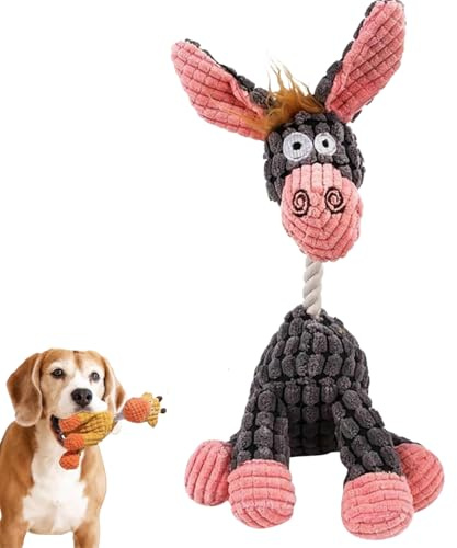 Dog Toys Indestructible,2026 New Indestructible Plush Dog Toy,Chew Buddy Companion for Heavy Chewers Dogs Toys for Small,Indoor Pups Teething Small Medium Large Dogs Playing and Training (E)