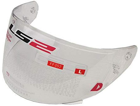 LS2 FF352 FF351 FF384 Helmet Visor Full Face Motorcycle Helmet Replacement Lens (Anti-fog Clear)