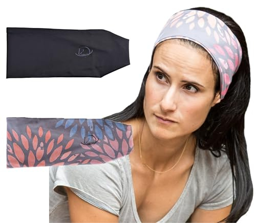 myMareCo Equestrian Headbands for Women, Under Riding Helmet Bands, Sportswear Wide Hair Wrap Suitable for Use with Bike Helmets, Yoga & Hiking