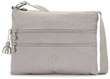 Kipling Damen Alvar Umhängetasche, Grau Gris