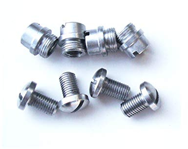 8 Pcs 1911 Grip Screws Bushings, M1911 Clones 1911A1 Fits These and Other Standard 1911 .45 .38 Industries Stainless Steel Grip Nut Screws & Bushings