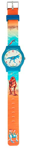 Depesche 6642 Dino World - Armbanduhr für Kinder mit Silikon-Armband, im Dinosaurier Design, spritzwassergeschützt und nickelfrei, sortiert in 2 Ausführungen