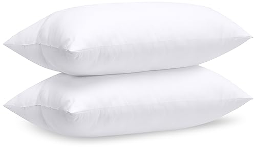 Utopia Bedding Relleno de Cojín 50 x 70 cm (2 Unidades), Fibra Virgen Siliconada, Almohadas de Sofá (Blanco)