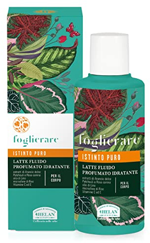 Helan, Foglierare, Istinto Puro - Crema Corpo Idratante Pelle Secca, Formula Fluida Vellutante Effetto Seta - Crema Corpo Profumata Donna Protettiva Antiossidante, con Arancio Dolce e Vitamina, 200 ml