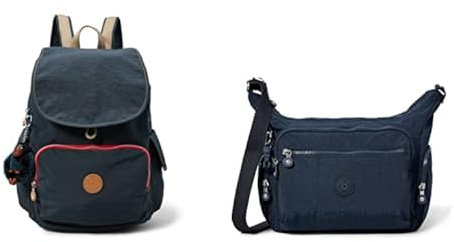 Kipling Damen City Pack boty, Blau (True Navy C), 32x37x18.5 cm EU Damen Gabbie Crossbody, Blue Bleu 2, 18.5x35.5x30 cm EU