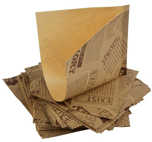 AWCIGG® 200 Pezzi di Sacchetti per Hamburger, 15 x 15 cm, Sacchetti per Panini, Sacchetti per Snack Antiolio, Sacchetti per Alimenti, Sacchetti per Patatine Fritte