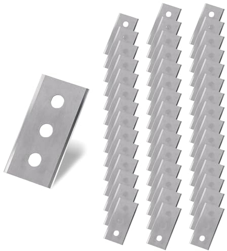 45 Stück Ceranfeldschaber Klingen Doppelseitige Schaberklingen Ersatzklingen Ceranfeldschaber Universell Passend Reinigungsschaber für Glasschaber und Ceranfeldschaber Schaber Ersatzklingen