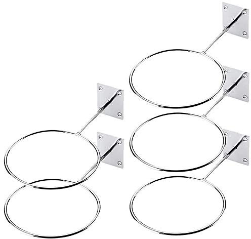 MOLERRI 5 Pack Halter Wand Halterung Sport Gymnastik Aufbewahrungs Regal Organizer für Display Basketball Volleyball FußBall