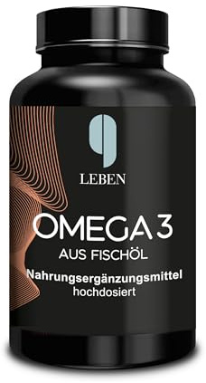 9 Leben® Premium Omega 3 – 2000mg reines Fischöl pro Tagesdosis – mit 50% EPA und 25% DHA – Laborgeprüft, aufwendig hergestellt