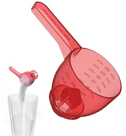 Measuring Scoop, Funnel Scoop for Powder, Convenient Measuring Spoon, Measuring Cups & Spoons with Measurement Scales, Multipurpose Funnel Scoop for Powder Detergent Coffee Spices Pet Food