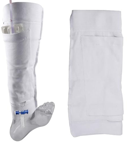 Support de poche pour cathéter, sac d'urine extensible pour cathéter urinaire, poche de drainage de l'urine, bande de maintien du mollet pour incontinence, taille M