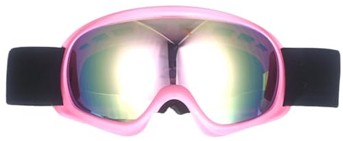 Genérico Lunettes de snowboard anti-buée, lunettes de ski pour avec protection UV, lunettes de ski confortables et chaudes pour garçons et filles de 3 à 10 ans