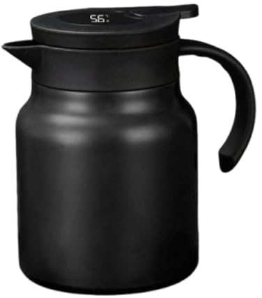 Carafe isotherme - Carafe à café thermique | Grand pichet à eau isolé de 1 L | Cafetière de grande capacité, distributeur de boissons avec pichet d'eau chaude, Carafe à café sous vide pour femmes et h