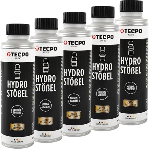 TECPO 5x Hydrostößel Ester Additiv, 300ml - Zum beseitigen von störenden Klappergeräusche