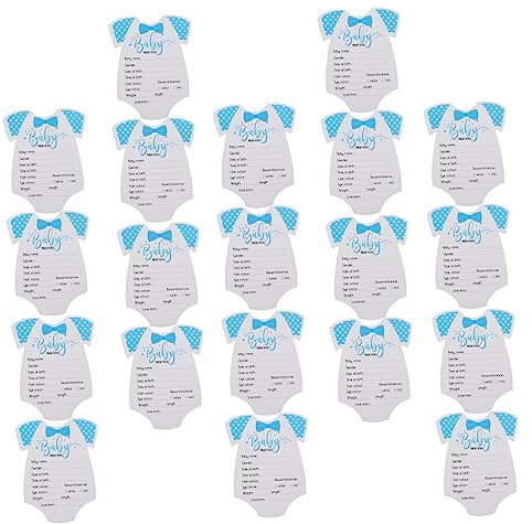 VICASKY Baby-dusche-papierkarten-set 20 Stück Größe L Neue Mama-papa-vorhersage-ratgeberkarten