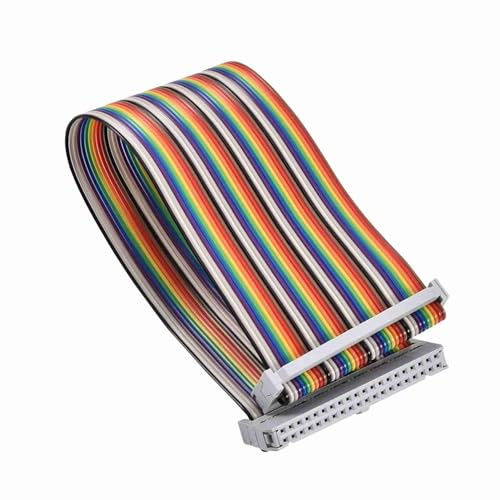 Zoeyilan Câble de Ruban GPIO Femelle à la Femelle, câble Adaptateur Arc-en-Ciel 40pin, Fils de Cavalier à Pain pour Banane Pi, framborable 2 3
