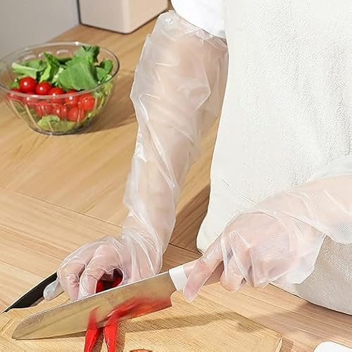 xiao Lungi guanti monouso, guanti da cucina antiscivolo impermeabili per lavastoviglie, pulizia e giardinaggio, casa (40 pezzi)