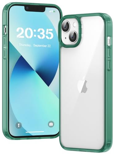 Voyahülle Hülle für iPhone 13 Hülle, Anti-Vergilbung Transparent Handyhülle Stoßfest Schutzhülle, Premium Kratzfeste Case für iPhone 13 - Grün