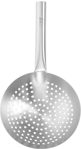 VALICLUD Utensilios de Cocina Colador de Acero Inoxidable Espumadera de Rejilla para Desnatado y Escurrido en Freidoras y Ollas