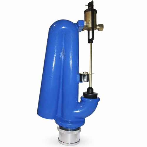 Batteria Sifone Senza Pulsante Tipo Catis Sifone Scarico WC per Cassetta Alta in Ceramica Facile installazione