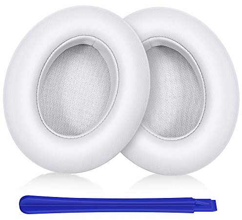 TesRank Cuscinetti auricolari di ricambio per Beats Studio Wired B0500 / Wireless B0501 / Studio 2 / Studio 3, Bianca