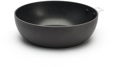 DE BUYER - Schmorpfanne, gewölbt, antihaftbeschichtet, abnehmbar, aus Aluminium, Durchmesser 24 cm, Grau