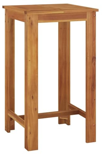 vidaXL Mesa Alta de jardín Madera Maciza de Acacia 60x60x105 cm
