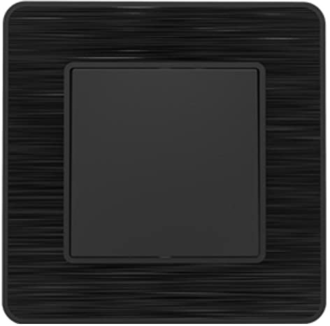 Zenitech - Bouton Poussoir Complet 10A - métal Noir brossé - Kouro