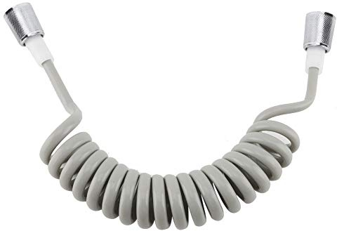 TOPINCN Brauseschlauch, Ersatz-ABS-Feder, Flexibler Brauseschlauch, Badezimmer-Handbrause, Schlauch für Wasserinstallation, Toilette, Bidet, Sprüher (Grau)
