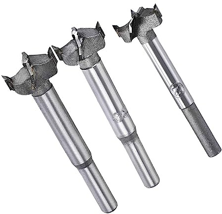 TOP-VIGOR Forstner Drill Bit Set 20mm 21mm 22mm Dia, Wood Auger Drill Bit Hole Saw Opener for Woodworking Hinge Hole Drilling Boring Bit Cutter