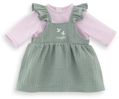 Corolle Kleid mit Rüschen und T-Shirt mit Loire-Rand, Kleidung, für Puppen, 42 cm, ab 2 Jahren, 9000160160