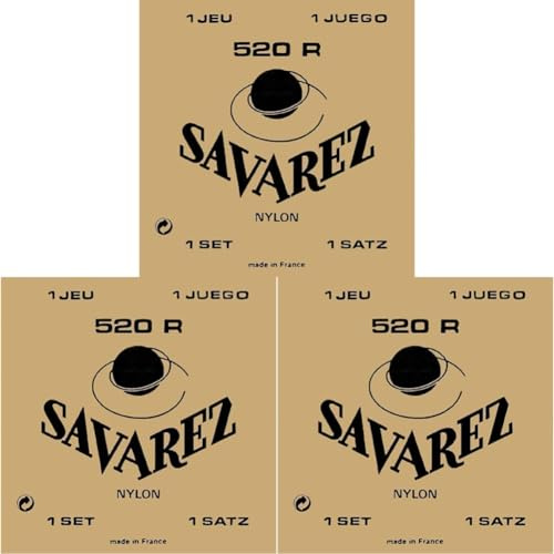Savarez 520R Jeu de Cordes pour Guitare classique (Lot de 3)