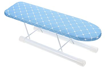 ALEjon Tabla de Planchar Plegable pequeña de Mesa, Mini Tabla de Planchar, Tabla de Planchar portátil de Viaje para Armario, Cuarto de Lavado
