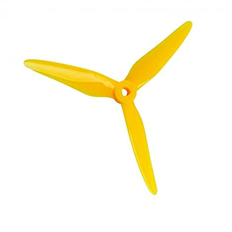 Pexorina 24 pezzi/12 paia di eliche da corsa FPV Racing Drone senza lavaggio dell'elica 3,8 g motore brushless Elica(Crystal Yellow)