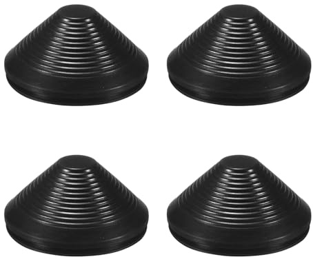 M METERXITY 4-Pack Passacavi In Gomma Per Cablaggio 100mm Passacavi Flessibili Per Fori Da Trapano Protezione Per Cavi/Fili Attraverso Fori [Nero, Forma A Torre]