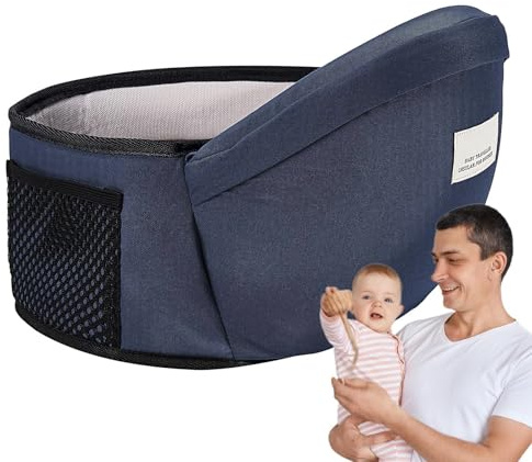 Höfthållare för baby, höftbärsele, Justerbar bärsele Bekväm höftsits, Höfthållare Mjuk, halkfri barnbärare för komfort och stöd